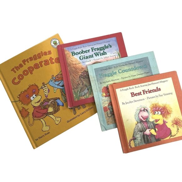 Fraggle Rock Book Club Weekly Reader Books Lot of 4 Hardcover 1980s Vintage - Picture 1 of 15